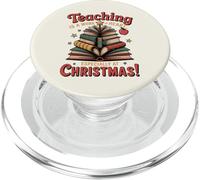 Teaching Is A Work Of Heart - Christmas Book Tree PopSockets PopGrip for MagSafe