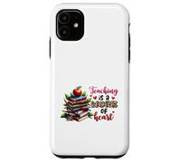 Teaching is a Work of Heart Educator Design Case for iPhone 11