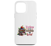 Teaching is a Work of Heart Educator Design Case for iPhone 13 Pro Max