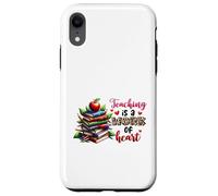 Teaching is a Work of Heart Educator Design Case for iPhone XR