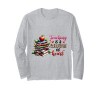 Teaching is a Work of Heart Educator Design Long Sleeve T-Shirt