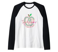 Teaching is A Work of Heart Educator Design Raglan Baseball Tee