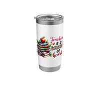 Teaching is a Work of Heart Educator Design Stainless Steel Insulated Tumbler