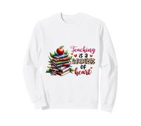 Teaching is a Work of Heart Educator Design Sweatshirt