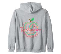 Teaching Is A Work Of Heart Educator Design Zip Hoodie