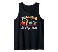 Teaching Is My Jam Back to School Appreciation Teacher Tank Top
