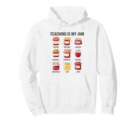 Teaching Is My Jam Cute Back to School for Teachers Pullover Hoodie