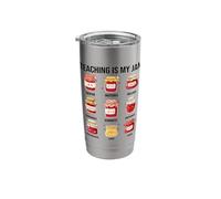 Teaching is My Jam Cute Back to School for Teachers Stainless Steel Insulated Tumbler