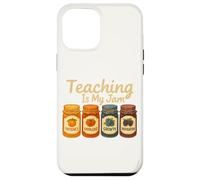 Teaching Is My Jam Cute Fruit Jar Teacher Vintage Case for iPhone 12 Pro Max