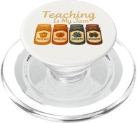 Teaching Is My Jam Cute Fruit Jar Teacher Vintage PopSockets PopGrip for MagSafe