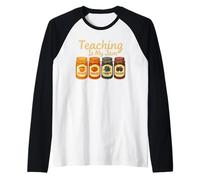 Teaching is My Jam Cute Fruit Jar Teacher Vintage Raglan Baseball Tee