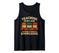 Teaching Is My Jam Funny Teacher Professor Back to School Tank Top
