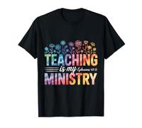 Teaching is My Ministry Ephesians Floral Faith for Teachers T-Shirt
