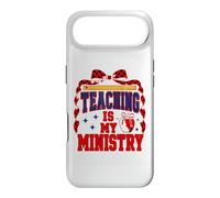 Teaching Is My Ministry Varsity Ribbon Apple Women Teacher Case for iPhone Air