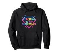 Teaching Is My Superpower Funny Teacher Hero School Pullover Hoodie