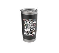 Teaching is My Superpower Patience Classroom Stainless Steel Insulated Tumbler