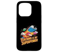 Teaching Is My Superpower Teacher Pride Design Case for iPhone 15 Pro