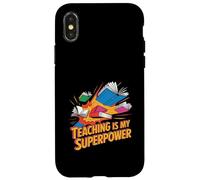 Teaching Is My Superpower Teacher Pride Design Case for iPhone X/XS