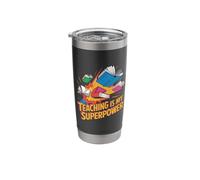 Teaching is My Superpower Teacher Pride Design Stainless Steel Insulated Tumbler