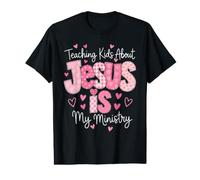 Teaching Kids About Jesus is My Ministry Christian Teacher Value Graphic T-Shirt