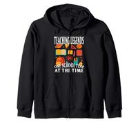 TEACHING LEGENDS ON SCHOOL YEAR AT THE TIME teacher back to Zip Hoodie