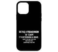 Teaching Like Riding A Bike On Fire Teacher Humor Educator Case for iPhone 12 mini