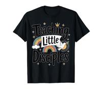 Teaching Little Disciples School Teacher Womens Value Graphic T-Shirt