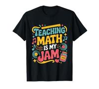 Teaching Math Is My Jam Teacher Humor Music Back To School T-Shirt
