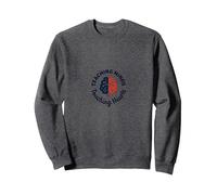 Teaching Minds Touching Hearts Educator Inspiration Sweatshirt, Adult Unisex, Dark Heather Grey, XXL