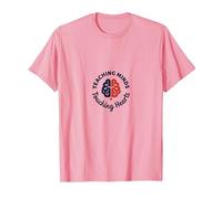 Teaching Minds Touching Hearts Educator Inspiration T-Shirt, Men, Pink, S