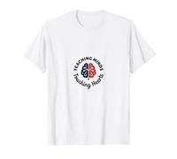 Teaching Minds Touching Hearts Educator Inspiration T-Shirt, Men, White, 4XL