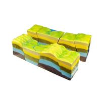 Teaching Model,Geographic Tectonic Plate 3D Model Kit, Development Model of Fault Structure and Folded Land, High School Geography Teaching Equipment Primary School Teaching Aids.