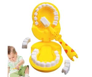 Teaching Model - Kids Tooth Brushing Toy, Early Learning Aid | Interactive Training Resource, Fun Education Tool Practice Toothbrush Preschool Childhood Development Teaching Supplies