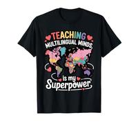 Teaching Multilingual Minds Learners English ESL Teacher T-Shirt