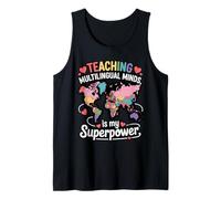 Teaching Multilingual Minds Learners English ESL Teacher Tank Top