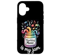 Teaching Music Is My Jam Notes Enthusiast Case for iPhone 16