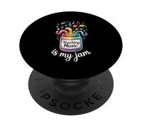 Teaching Music Is My Jam Notes Enthusiast PopSockets Adhesive PopGrip