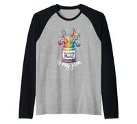 Teaching Music is My Jam Notes Enthusiast Raglan Baseball Tee
