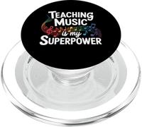 Teaching Music Is My Superpower Music Teacher PopSockets PopGrip for MagSafe