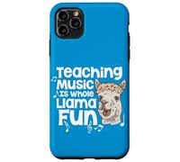 Teaching Music Is Whole Llama Fun Funny Pun Music Teacher Case for iPhone 11 Pro Max