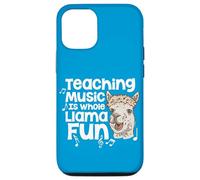Teaching Music Is Whole Llama Fun Funny Pun Music Teacher Case for iPhone 12/12 Pro