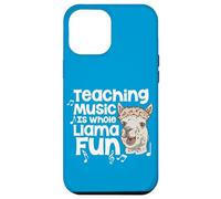 Teaching Music Is Whole Llama Fun Funny Pun Music Teacher Case for iPhone 12 Pro Max