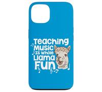 Teaching Music Is Whole Llama Fun Funny Pun Music Teacher Case for iPhone 13