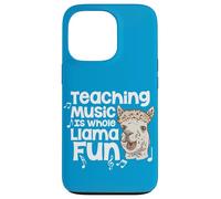 Teaching Music Is Whole Llama Fun Funny Pun Music Teacher Case for iPhone 13 Pro