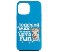 Teaching Music Is Whole Llama Fun Funny Pun Music Teacher Case for iPhone 13 Pro Max