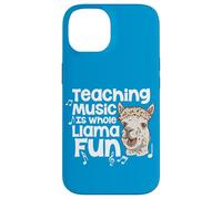 Teaching Music Is Whole Llama Fun Funny Pun Music Teacher Case for iPhone 14