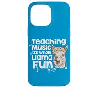 Teaching Music Is Whole Llama Fun Funny Pun Music Teacher Case for iPhone 14 Pro Max
