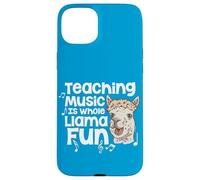 Teaching Music Is Whole Llama Fun Funny Pun Music Teacher Case for iPhone 15 Plus