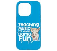 Teaching Music Is Whole Llama Fun Funny Pun Music Teacher Case for iPhone 15 Pro