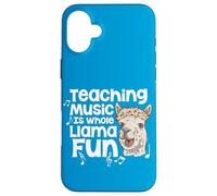 Teaching Music Is Whole Llama Fun Funny Pun Music Teacher Case for iPhone 16 Plus